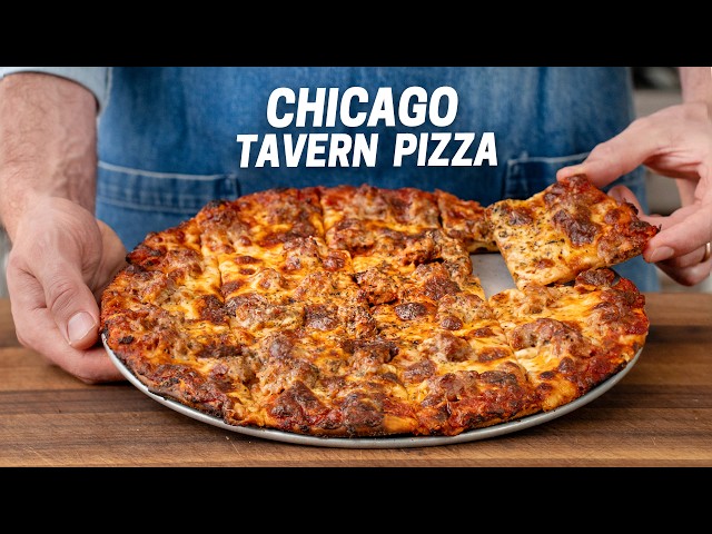 Tavern Style Chicago Thin Crust Pizza