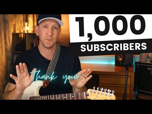 1,000 subscribers - Thank you, it means a lot!
