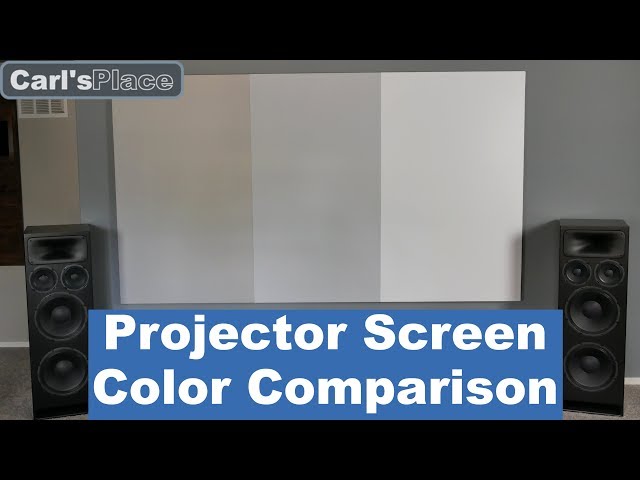 Projector Screen Color Comparison | Carl's Place DIY Home Theater Projector Screens