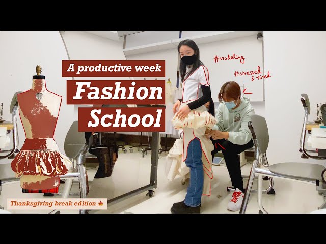 A week of fashion school & life | NYC fashion student, Parsons art school vlog