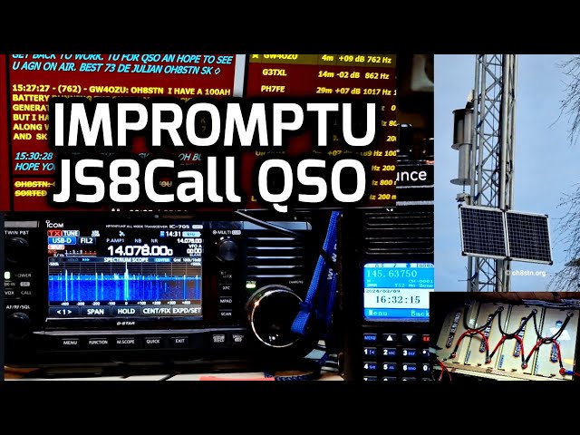 Ham Radio QRP QSO with JS8Call & Icom IC-705