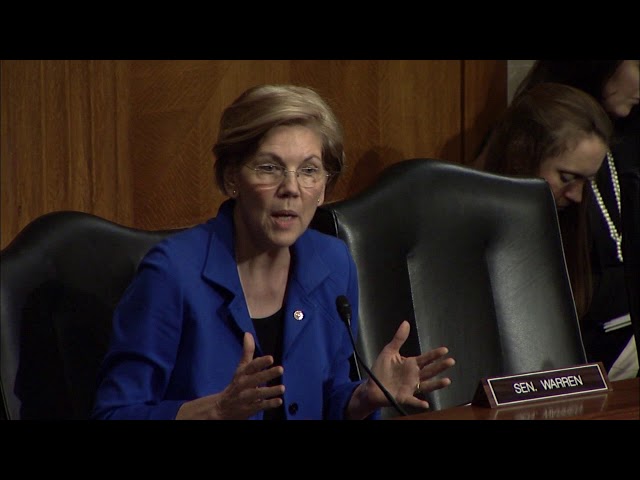 Senator Warren Asks HHS Nominee Alex Azar About Plans for the Affordable Care Act