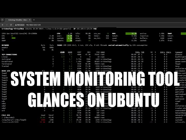 How to Install and Configure Glances on UbuntuSystem Monitoring Tool