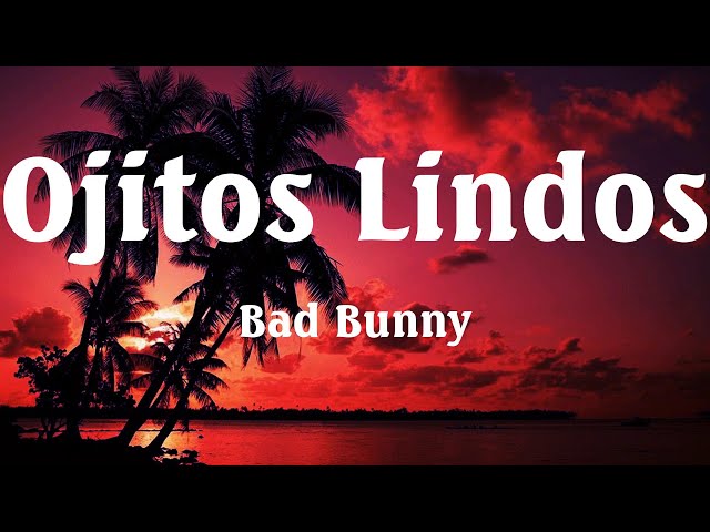 Bad Bunny - Ojitos Lindos (Mix Letras) // Best Reggaeton Music of 2024
