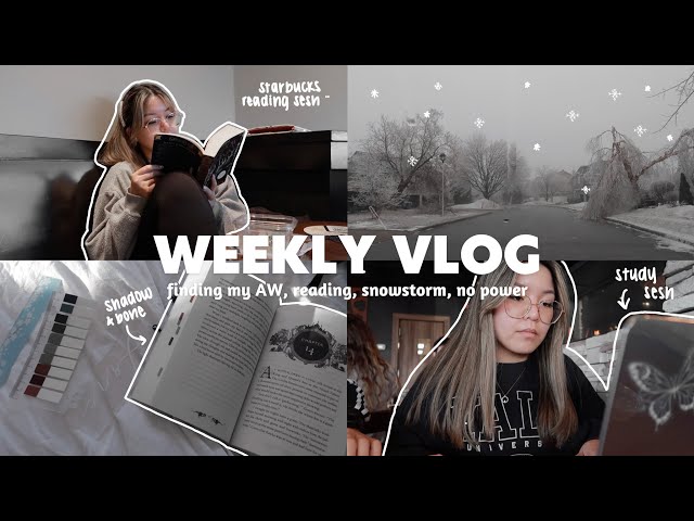 [weekly vlog] 📖🌨️ apple watch updates, reading, snowstorm and losing power
