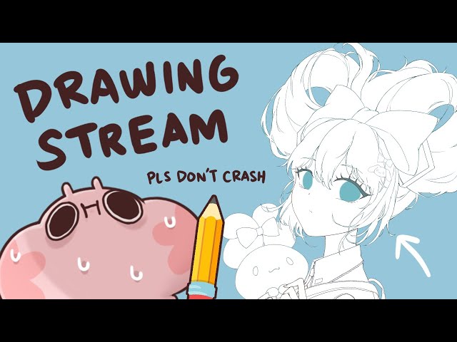 Drawing Stream - Hatsune Miku x Cinnamoroll fanart continuation + comfy chat
