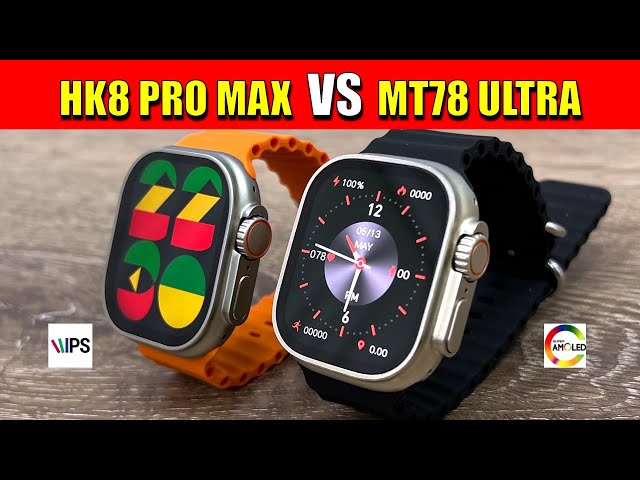Apple Watch ULTRA Clone Comparison - MT78 ULTRA vs HK8 PRO MAX