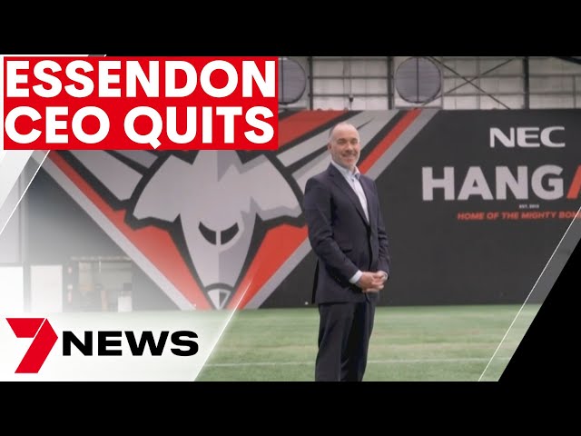 Andrew Thorburn quits as Essendon CEO after just one day | 7NEWS