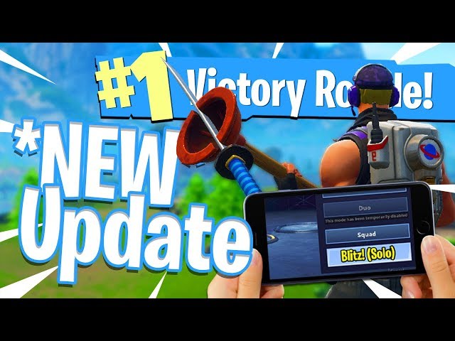 *NEW* FORTNITE MOBILE UPDATE! - Blitz Gamemode Gameplay - Victory Royale