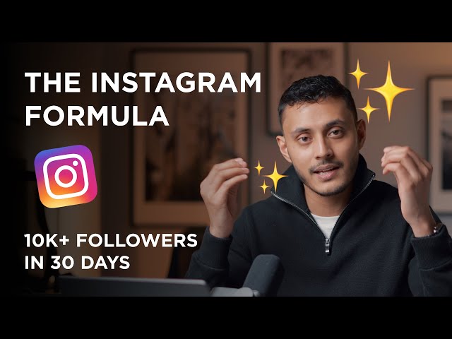 The FORMULA - How to grow your Instagram in 2023 | 10k+ followers a month