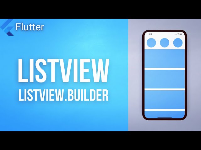 LISTVIEW & BUILDER • Flutter Widget of the Day #04