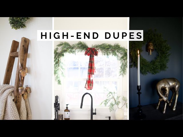 HIGH END VS THRIFT STORE *CHRISTMAS EDITION* | DIY HIGH END DUPES HOLIDAY DECOR ON A BUDGET