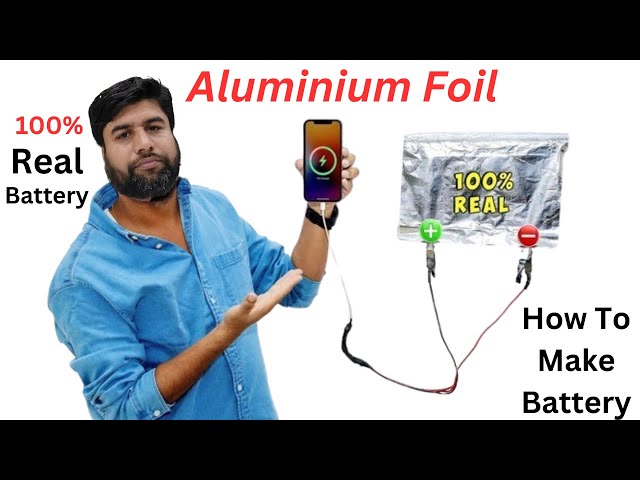 Battery Brilliance A DIY Project Using Aluminum Foil, LED Light, and a Homemade Battery