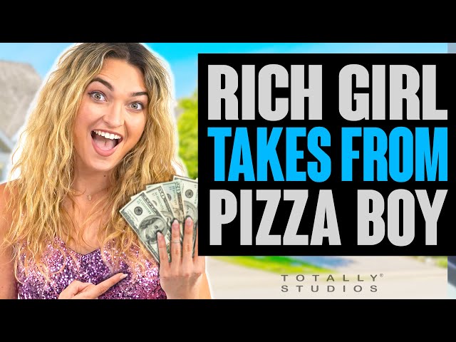 RICH GIRL Takes Money from Delivery Driver. The End will Surprise You. Totally Studios.