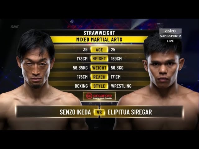 Senzo Ikeda VS Elipitua Siregar | FULL FIGHT In SINGAPORE 01/14/22 🥊🥊