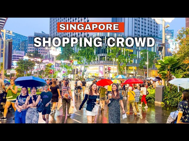 Singapore Christmas 2023 | Orchard Road Shopping Crowd 🎄🛍️🇸🇬