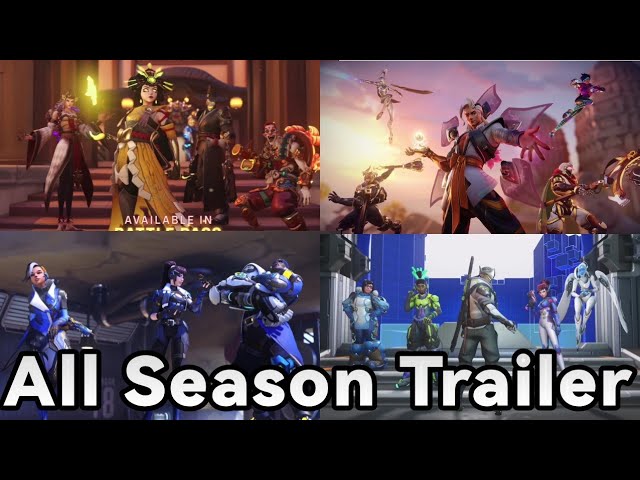 All Season Trailers (Season 1 - 10) Overwatch 2