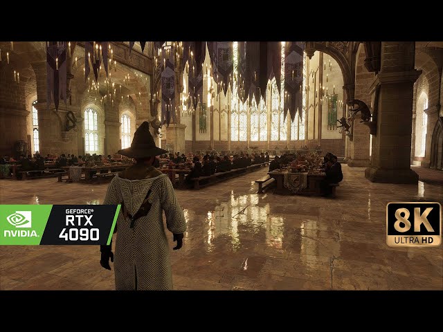 [8K] Hogwarts Legacy looks simply amazing on RTX 4090 with DLSS 3 and RTX ON - Raytracing FIX
