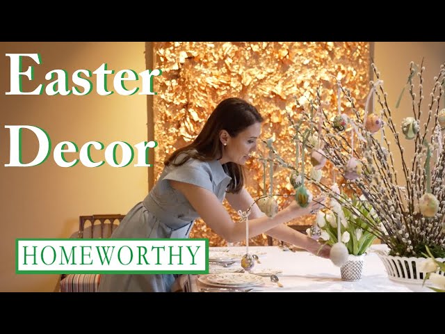 EASTER DECORATIONS | Set the Table with Kimberly Schlegel Whitman | Sugar Eggs, Flowers & More!