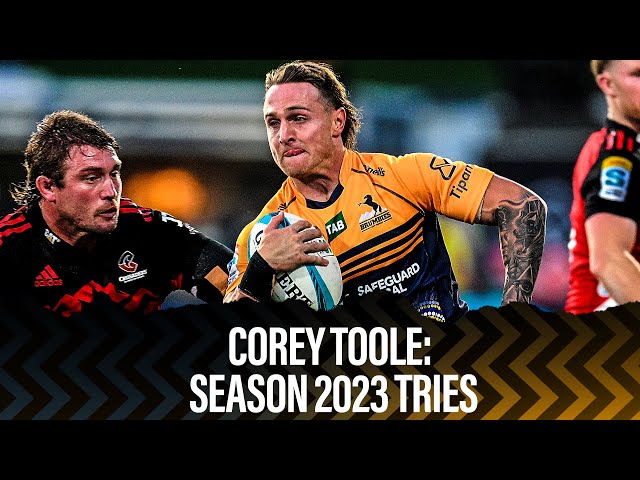 Corey Toole: Season 2023 Tries | Super Rugby Pacific 2023