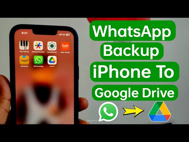 How to WhatsApp Backup on iPhone to Google Drive 2024 | iPhone WhatsApp backup