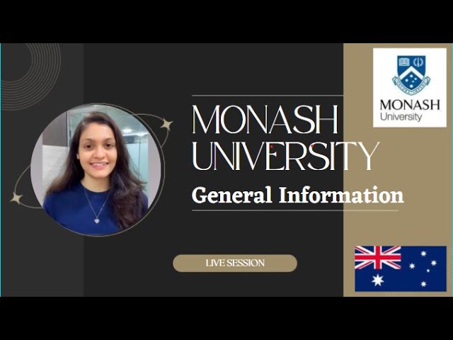 Monash University | Study in Australia | Eligibility | Fees | Admission | Courses | Live Session |