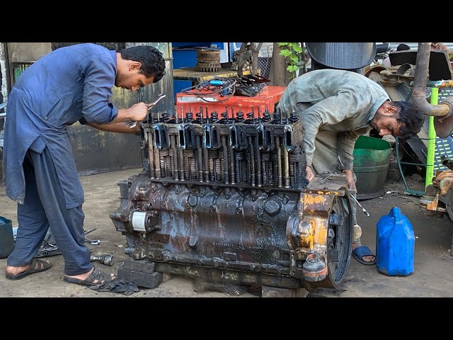 Amazing Process of Restoration Dynapac Road Roller old Engine