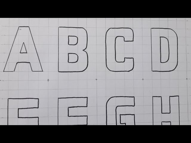 2d Drawing Capital Letter A To Z / How To Draw Alphabet Lettering A Z Easy Simple For Beginners