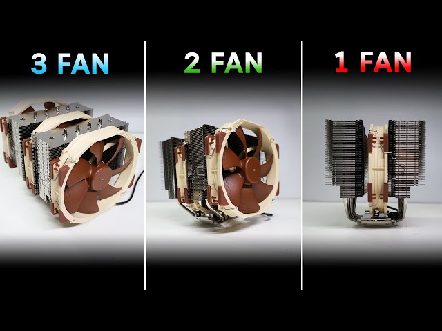 1 Fan VS 2 Fan VS 3 FAN | CPU Air Cooler Test By Noctua NH-D15