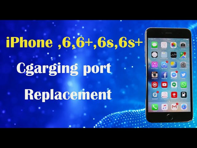 How to replace the charging port on iPhone 6s+ and similar iPhones 6, 6+, 6s