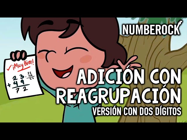 Adición con reagrupación | canción de adición con dos dígitos para niños | Hechos matemáticos