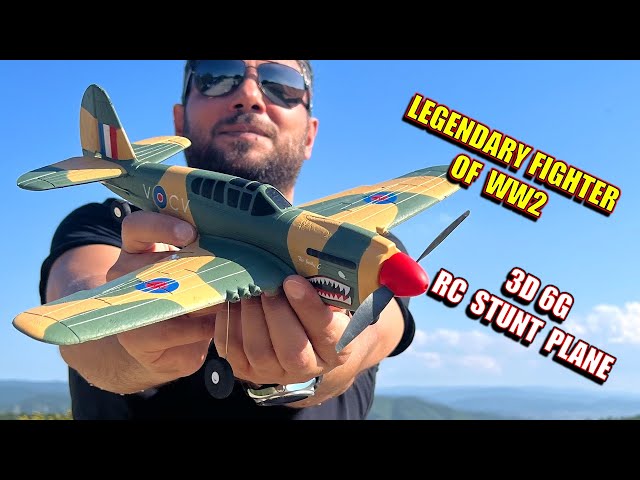 XK A220 P40 WarBird US Air Force RC Plane - 4ch RC Stunt Aircraft unboxing, review & flight