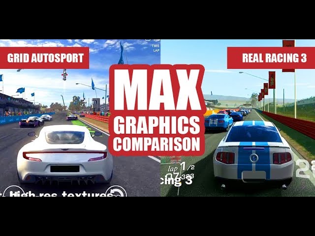 Grid Autosport vs Real Racing 3 Max Graphics Comparison on the iPad Pro 10.5