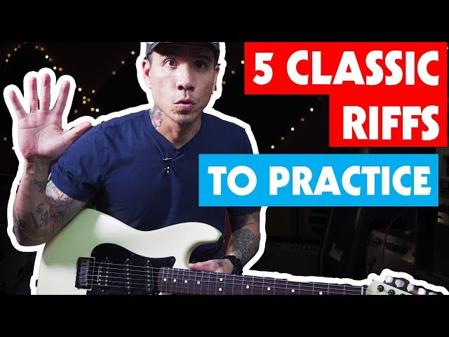 5 Classic Riffs That Make Great Exercises - Guitar Lesson w/ TABS
