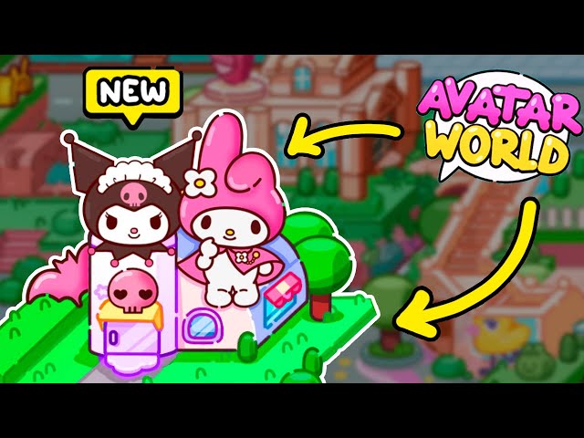 NEW KUROMI AND MY MELODY HOUSE IN AVATAR WORLD 💗💜 NEW Secret Hacks