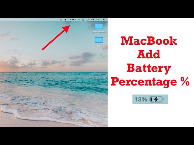 MacBook Big Sur - How To Get Battery Percentage %