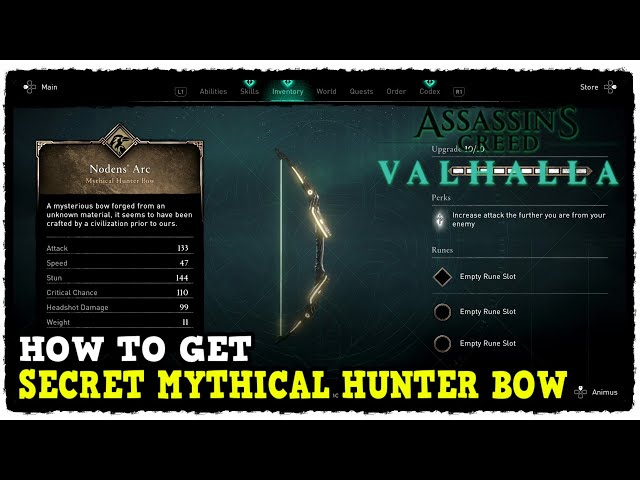 How to Get Powerful Secret Mythical Hunter Bow in Assassin's Creed Valhalla