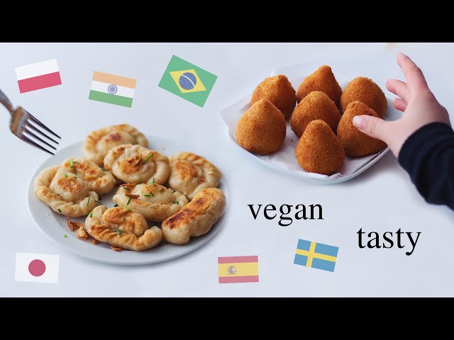 Testing Meals from different Countries! (vegan, so yummy)