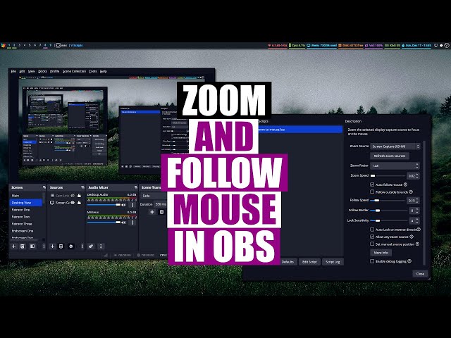 Adding Fancy "Zoom To Mouse" Effects In OBS