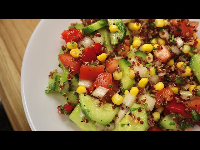 Very Easy Quinoa Salad | 5 Minute Quinoa Salad | Eats With Gasia