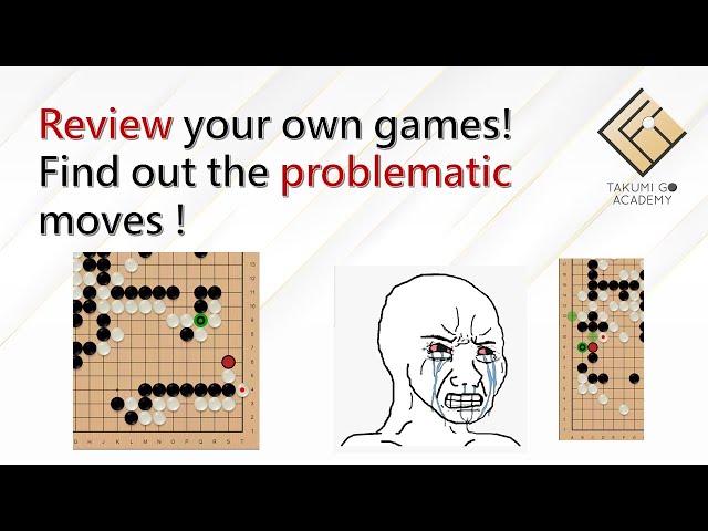 Review your own games! Find out the problematic moves !