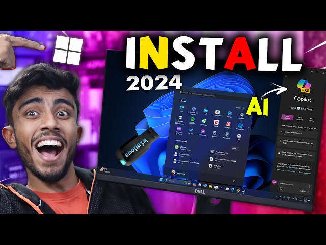 Windows 11 installation step by step (2024) ⚡Stop Using Fake Version- Windows 11 New AI Version