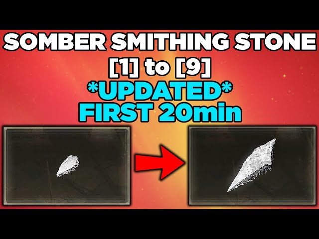 *UPDATED* Early & Fast Somber Smithing Stone 1 to 9 Location Guide! Elden Ring Academy