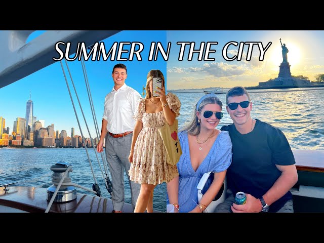SUMMER IN THE CITY DAY 10: visiting my bf at work, sunset sailboat ride, dance cardio class