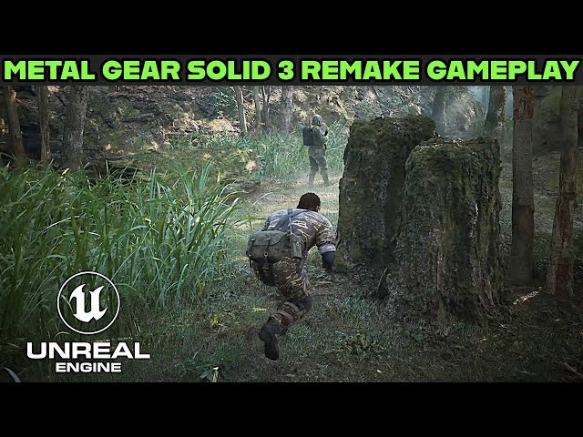Unreal Engine 5 Metal Gear Solid 3 Remake Gameplay
