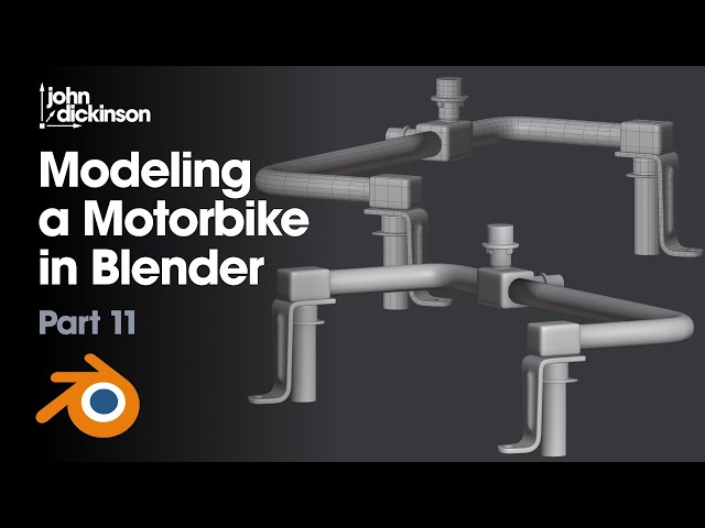 Modeling a Motorbike in Blender - Part 11