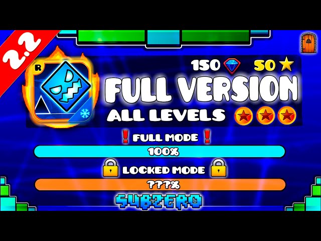 [OFFICIAL] "All Geometry Dash Subzero Levels in FULL VERSION" (ALL COINS) [100%] !!!