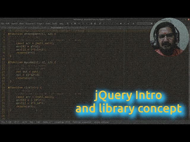 jQuery Intro and library concept
