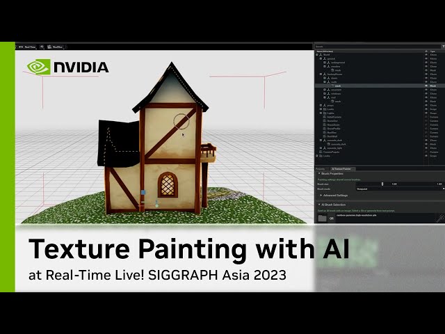 Texture Painting 3D Objects Using AI at Real-Time Live! SIGGRAPH Asia 2023