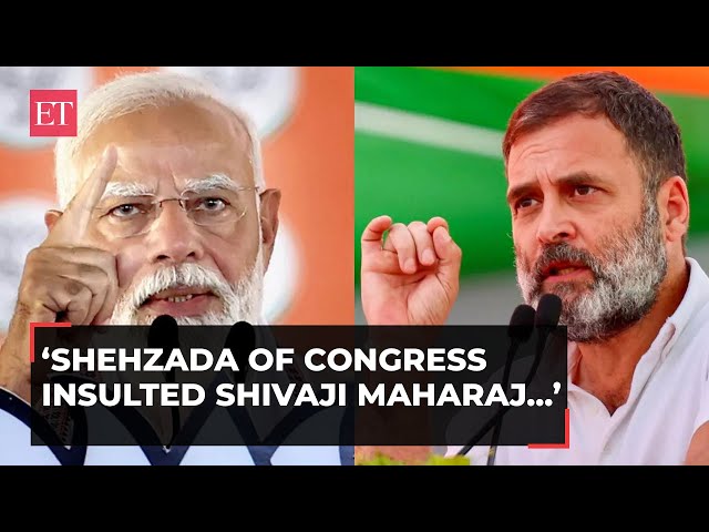 'Shehzada of Congress insulted Shivaji Maharaj, Rani Chinamma': PM Modi in Karnataka